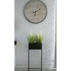 Kwietnik stojący skrzynia czarny 90 cm LOFT