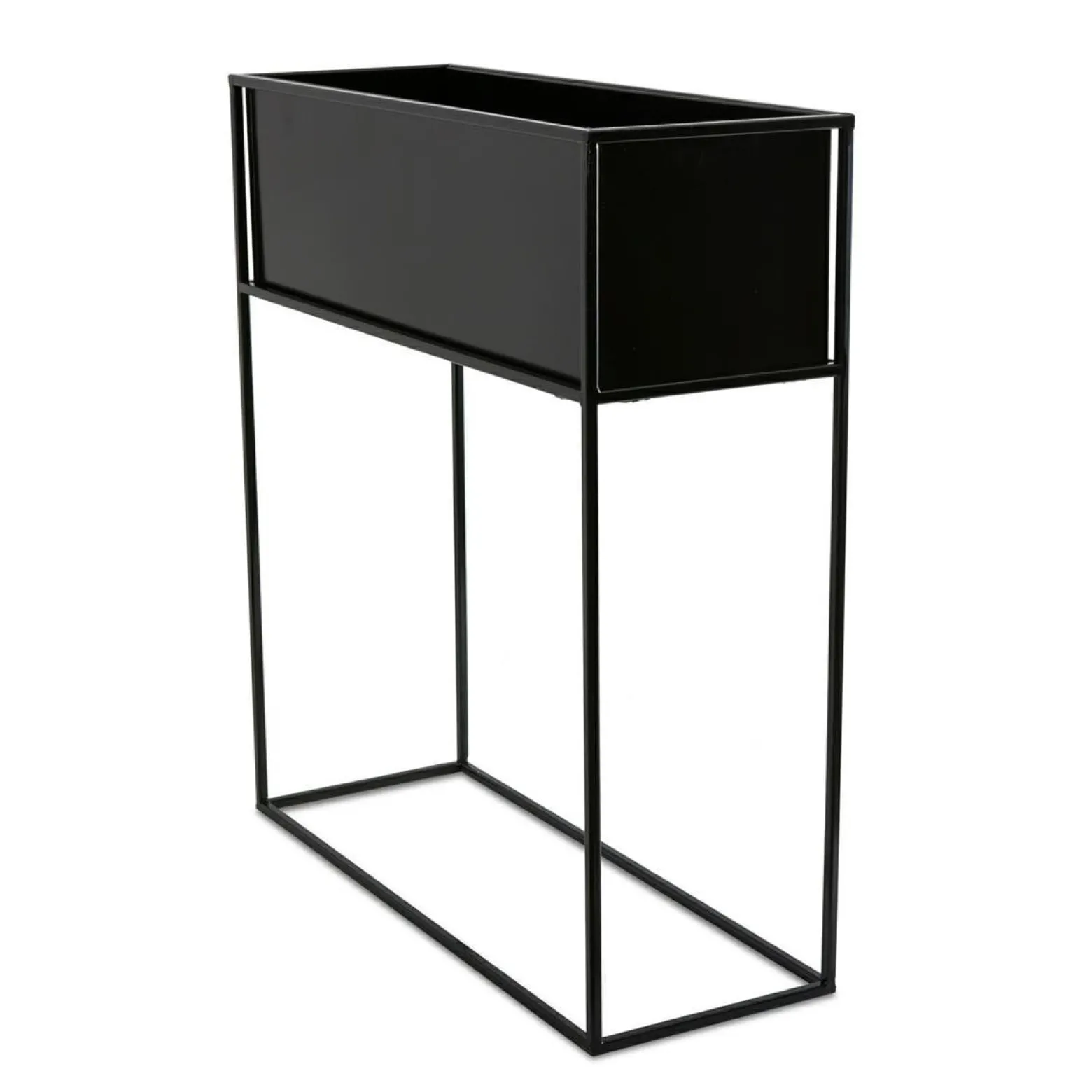 Kwietnik stojący skrzynia czarna 70 cm LOFT
