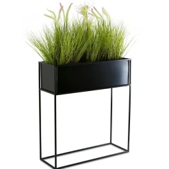 Kwietnik stojący skrzynia czarna 70 cm LOFT