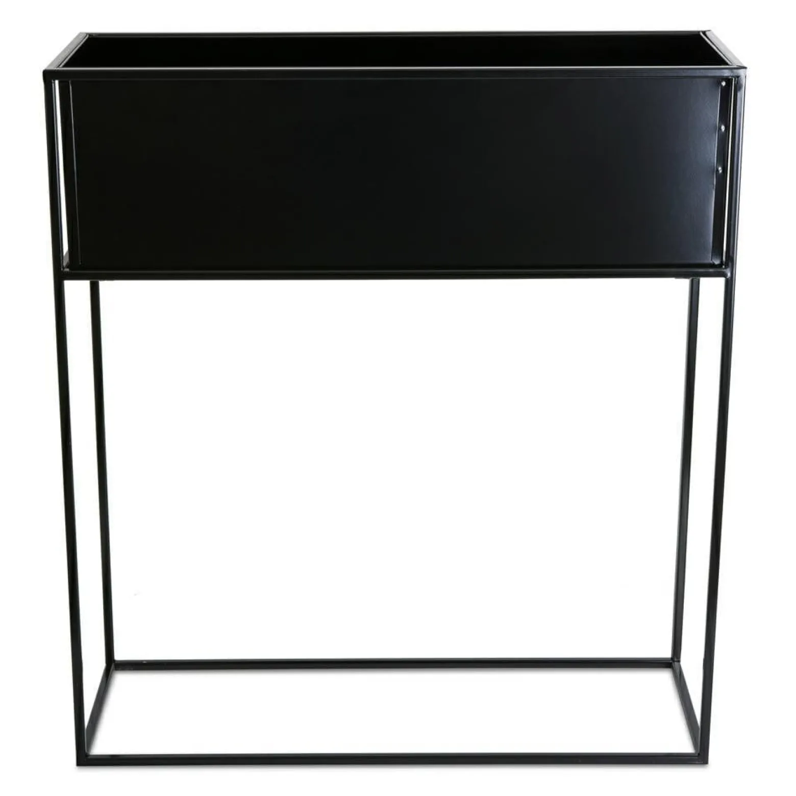 Kwietnik stojący skrzynia czarna 70 cm LOFT