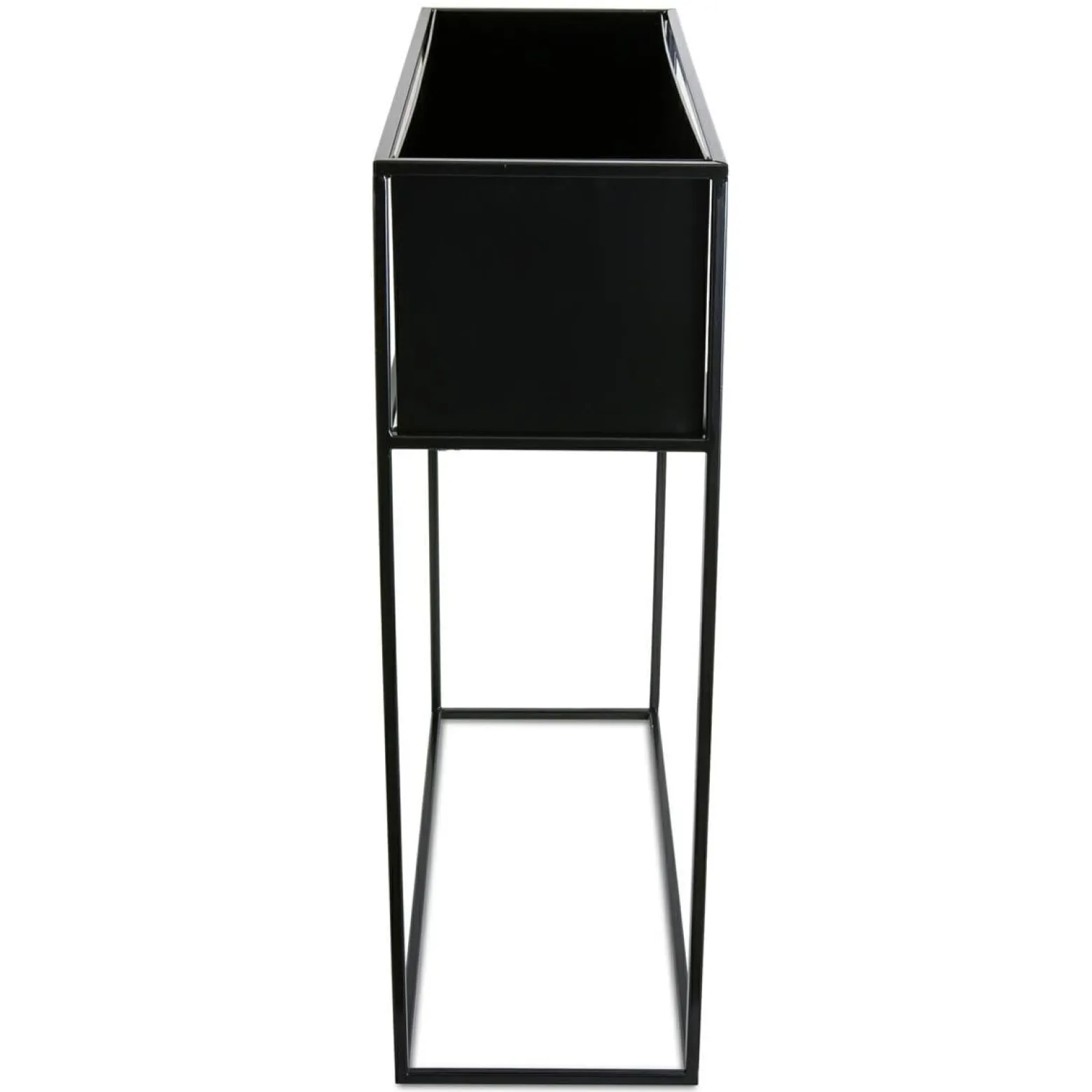 Kwietnik stojący skrzynia czarna 70 cm LOFT