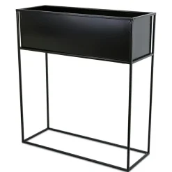 Kwietnik stojący skrzynia czarna 70 cm LOFT