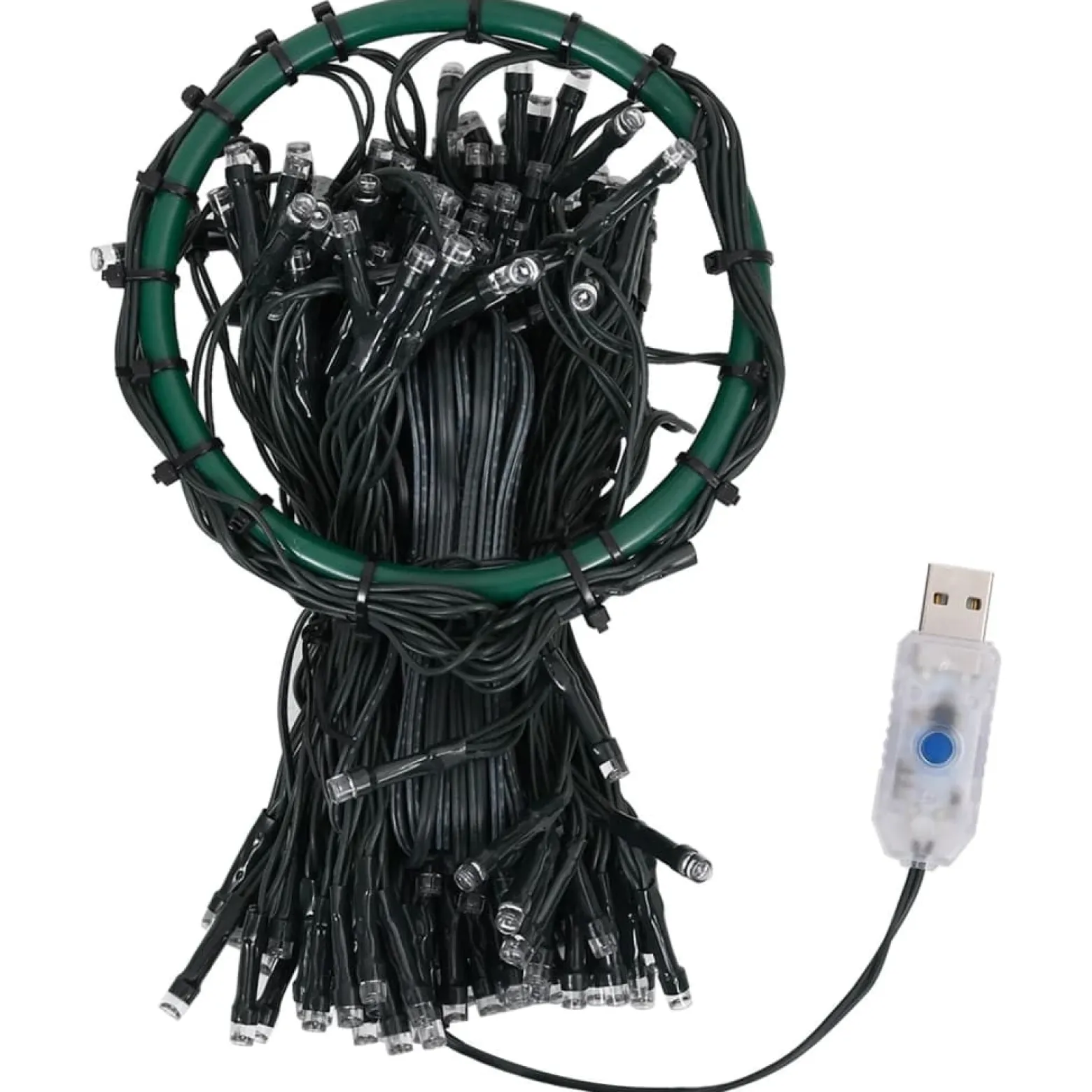 Lampka choinkowa Biały 300 cm PVC vidaXL