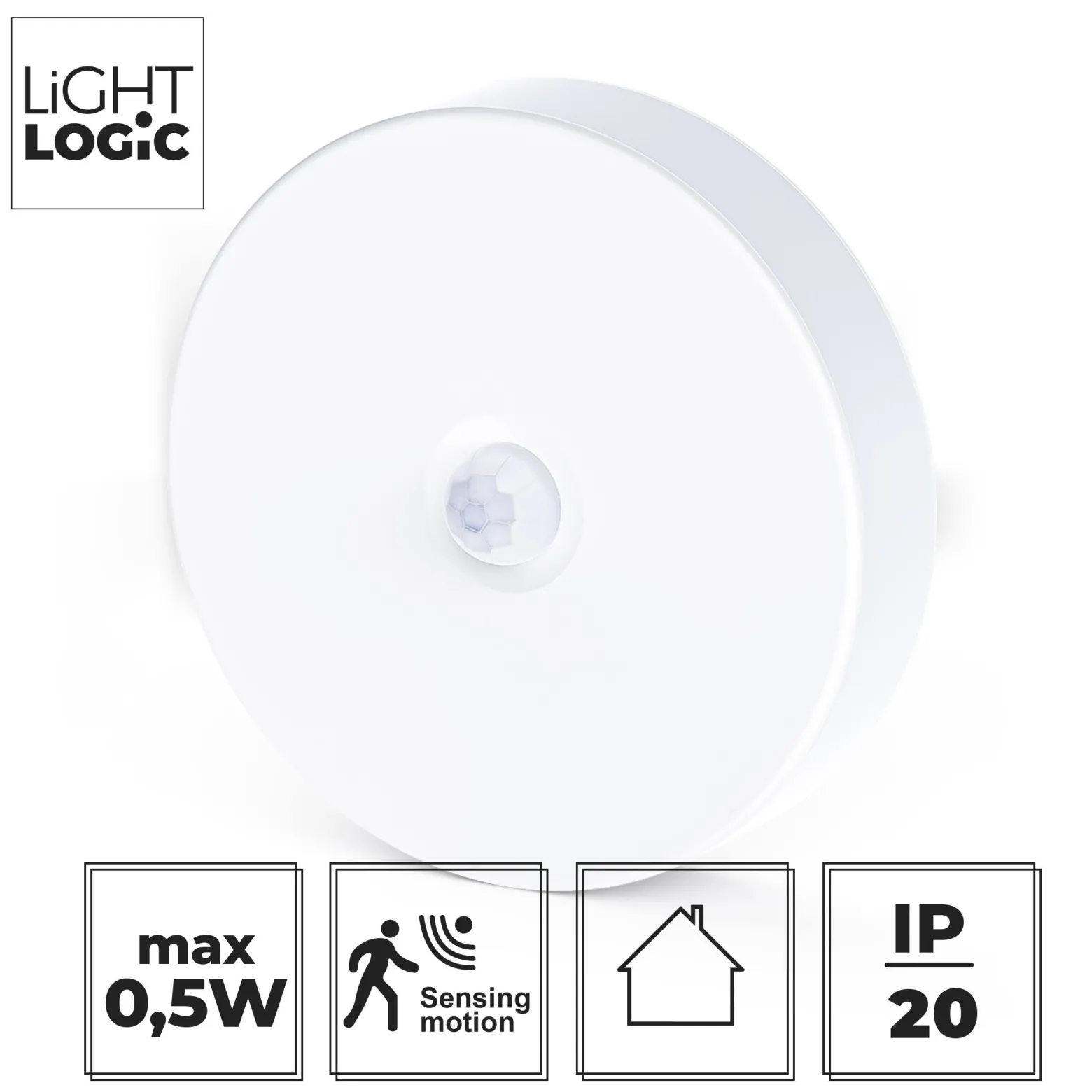 Lampka podszafkowa LED LL NAROK NL O-W LightLogic 66787 z czujnikiem ruchu
