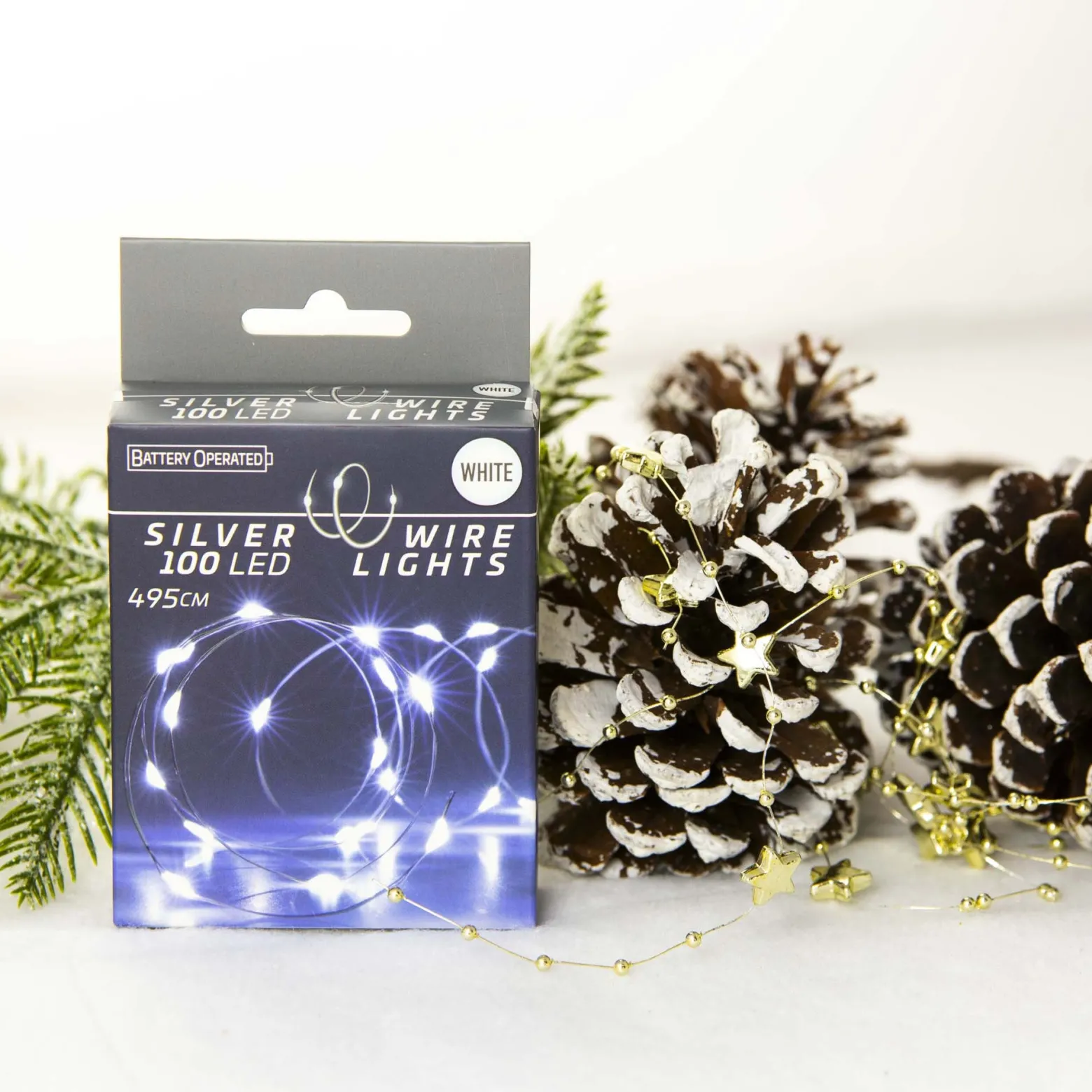 Lampki 100 Led Na Baterie Dekoracja Na Boże Narodzenie 495Cm