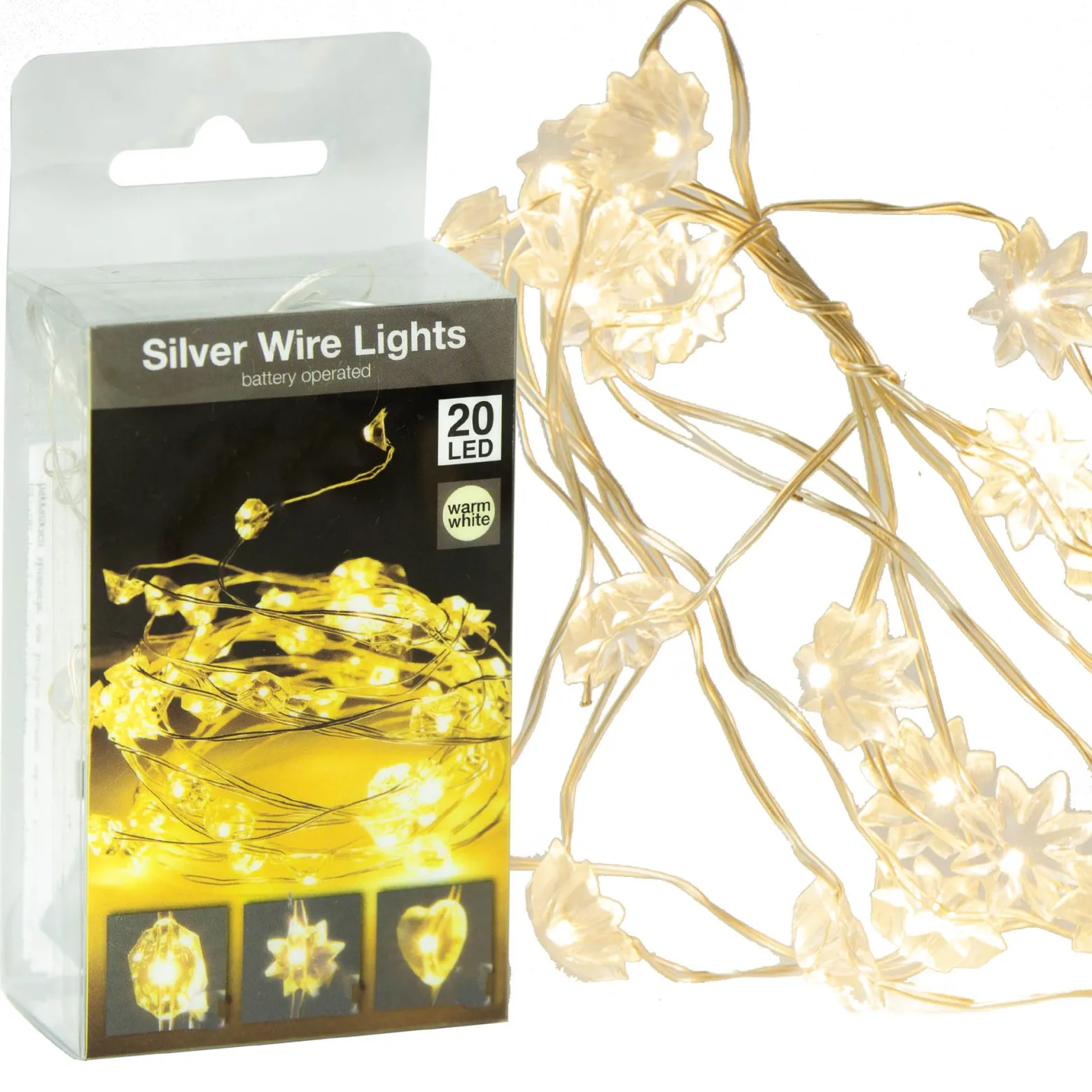 Lampki 20 Led Na Baterie Dekoracja Na Boże Narodzenie 95 Cm