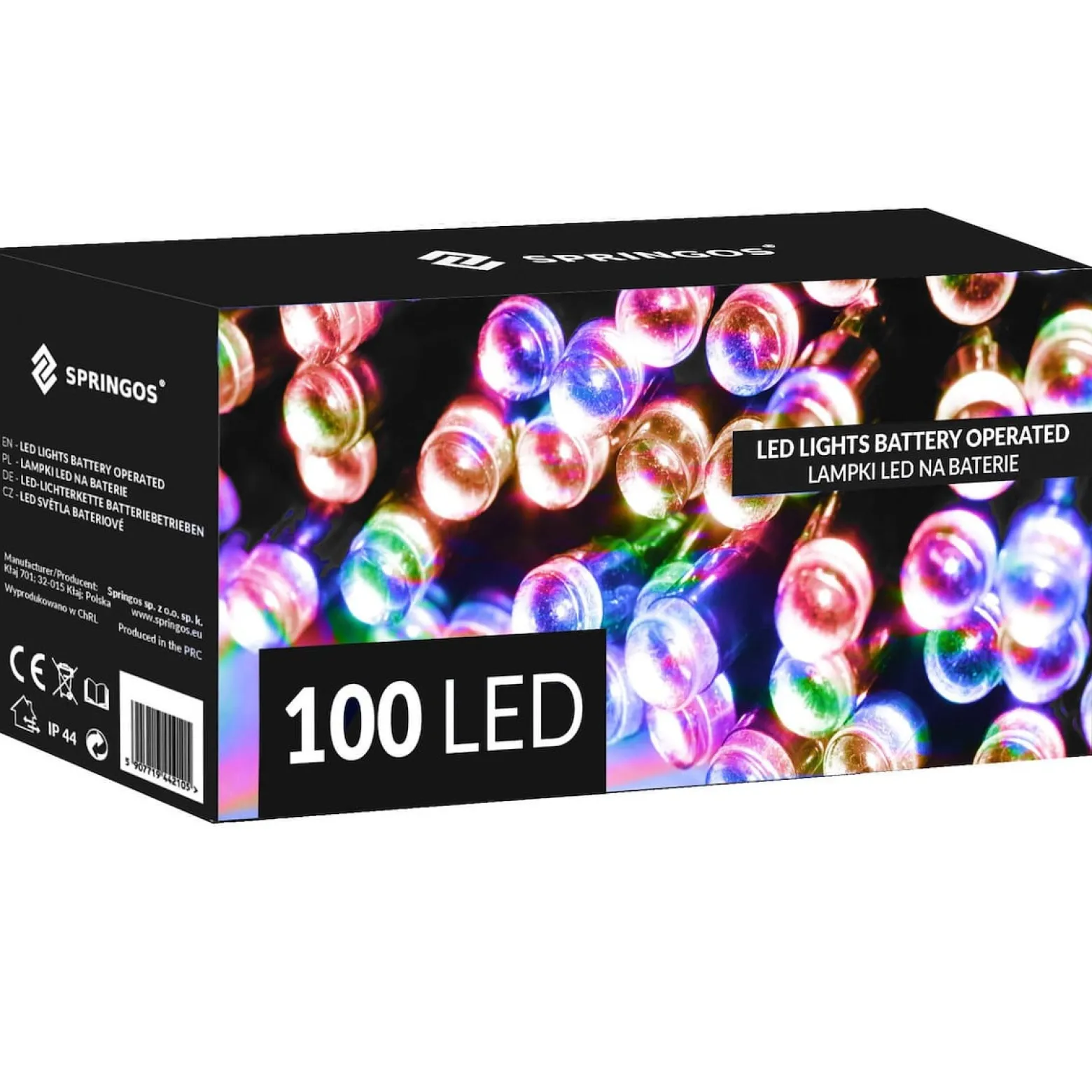 Lampki choinkowe 100 Led na baterie multikolor programator