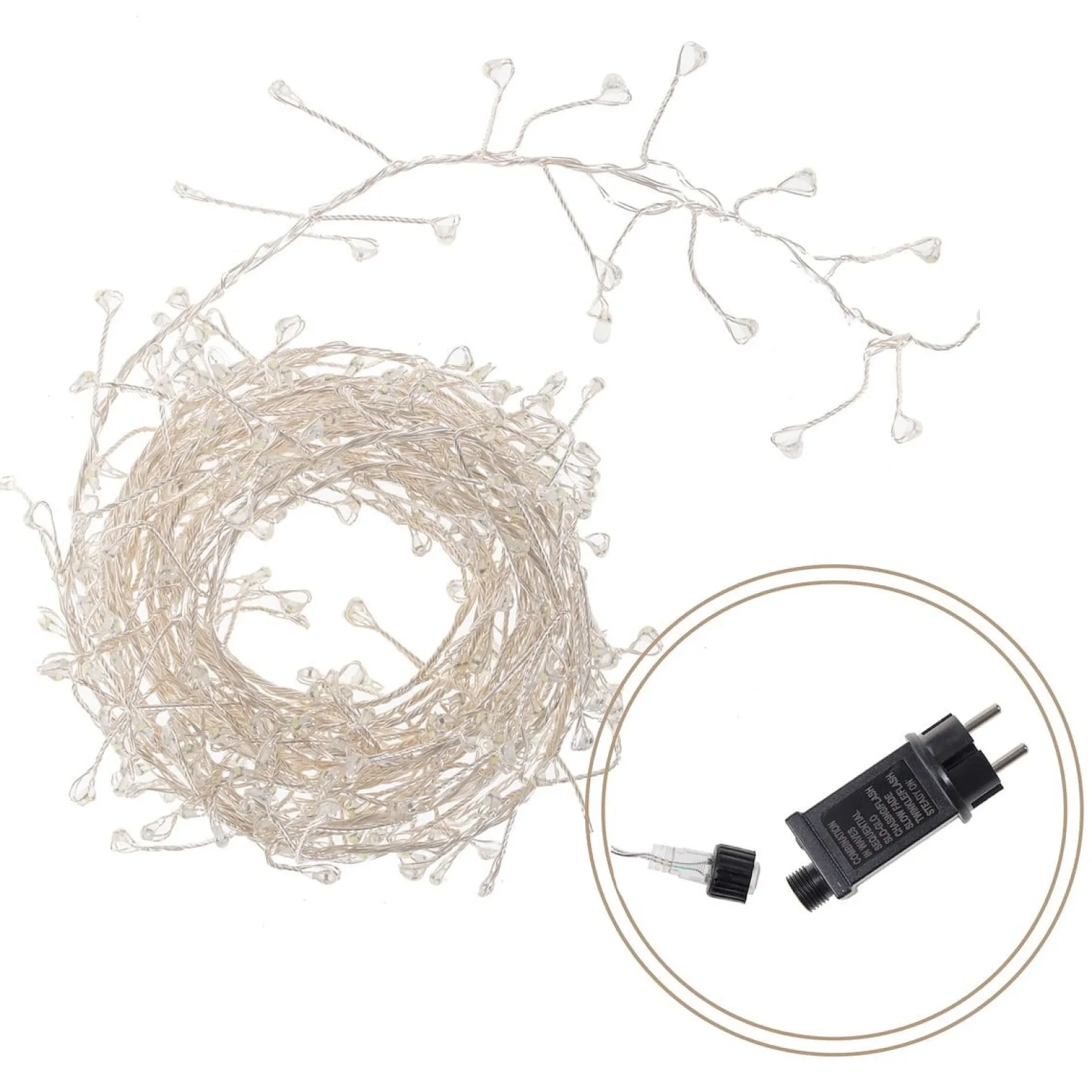 Lampki dekoracyjne 300 LED biały ciepły