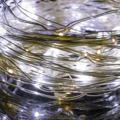 Lampki choinkowe 100 LED druciki mikro na baterie