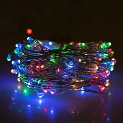 Lampki choinkowe 20 LED druciki mikro na baterie kolorowe