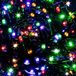 Lampki choinkowe 300 LED 15 m multikolor + flash zewnętrzne