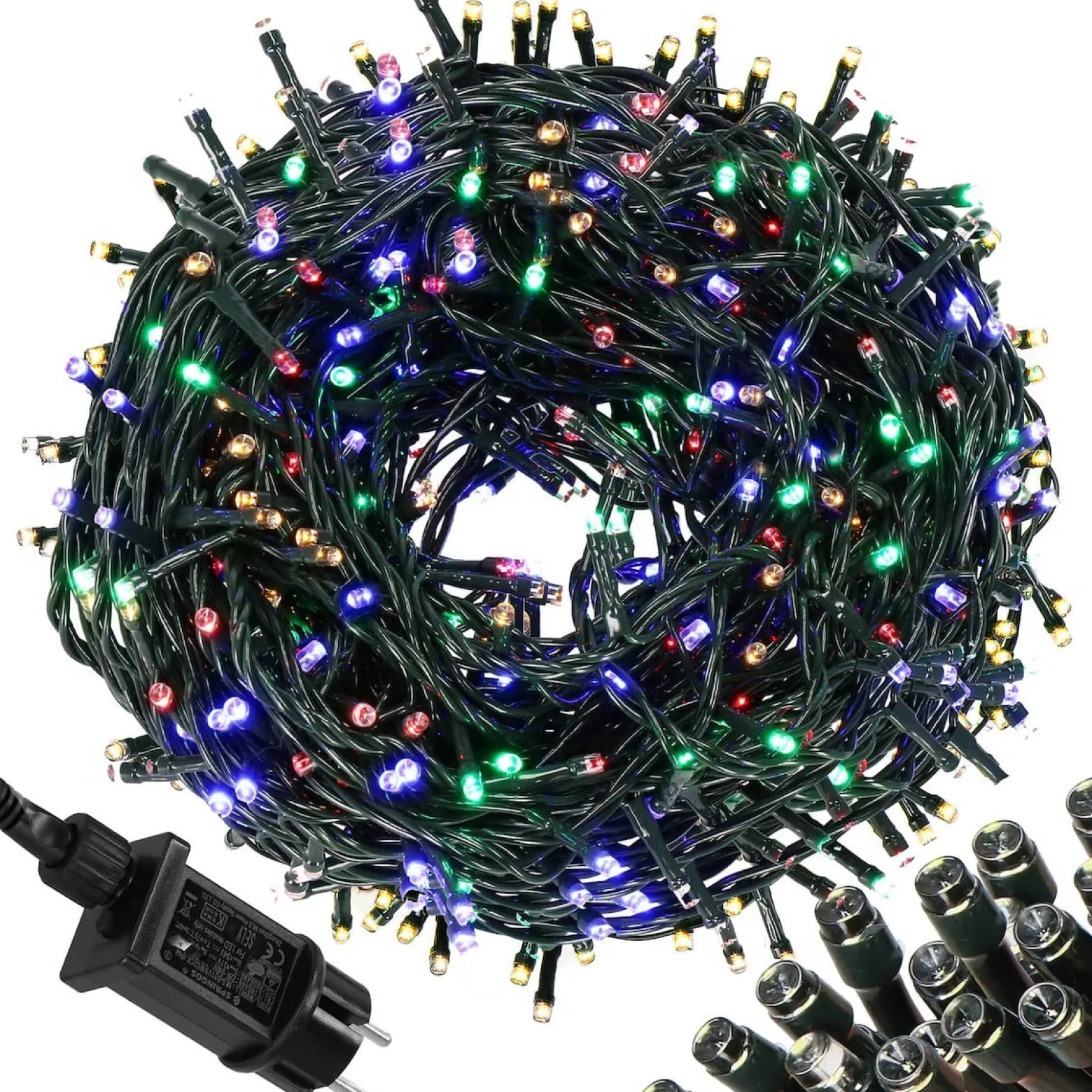 Lampki choinkowe 1000 LED 50 m multikolor zewnętrzne