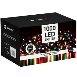 Lampki choinkowe 1000 Led multikolor 81,5 m oświetlenie IP44