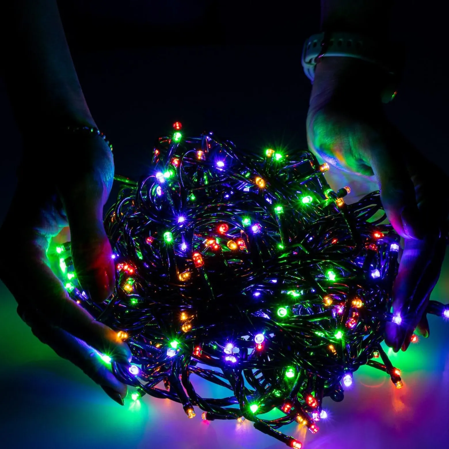 Lampki choinkowe 1000 Led multikolor 81,5 m oświetlenie IP44