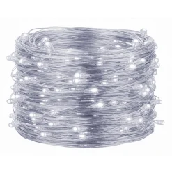 Lampki choinkowe 10 led na baterie druciki mikro biały zimny
