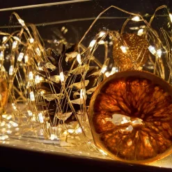 Lampki choinkowe 10 Led na baterie ciepły biały