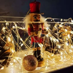 Lampki choinkowe 10 Led na baterie ciepły biały