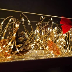 Lampki choinkowe 10 Led na baterie ciepły biały