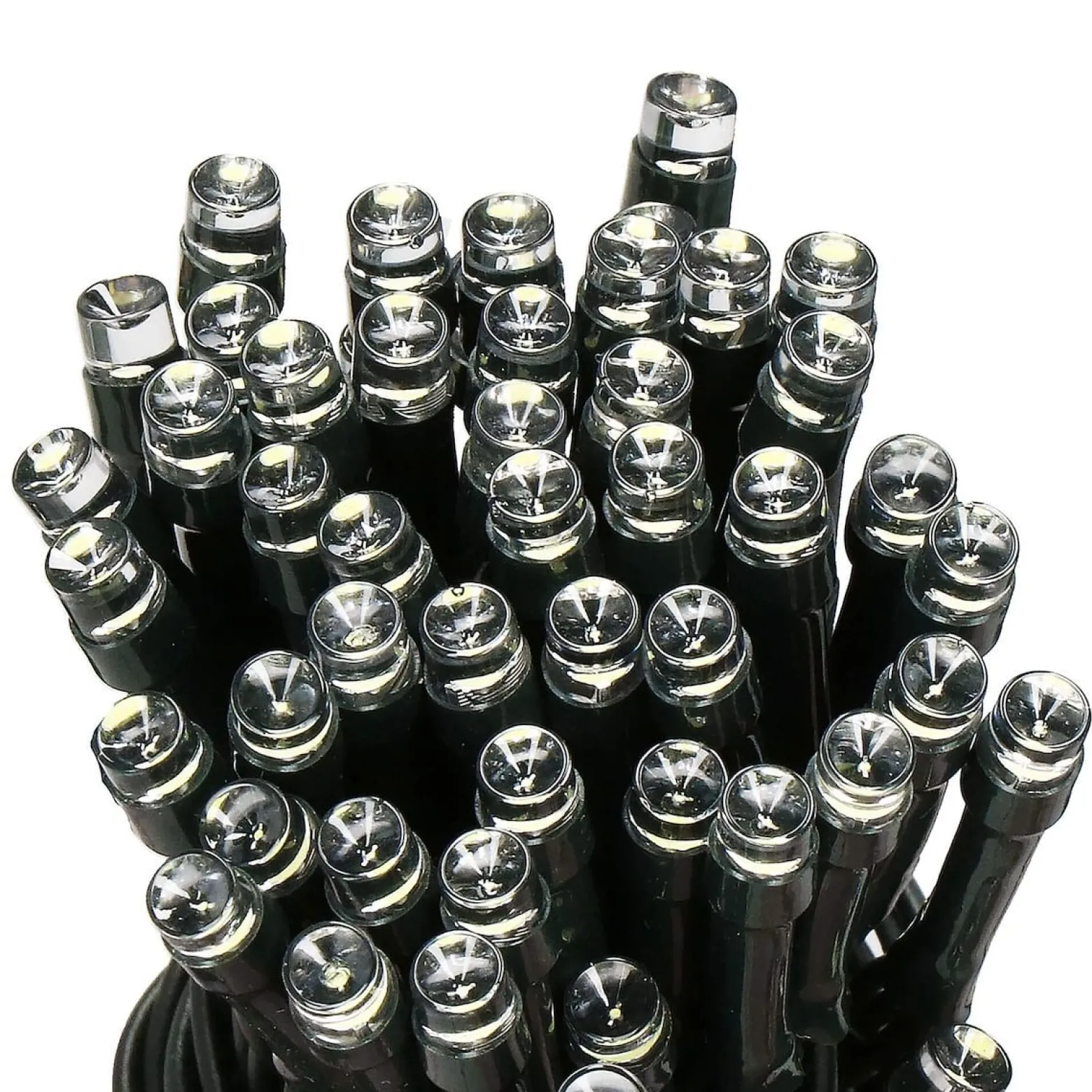 Lampki choinkowe 50 Led na baterie zimny biały programator