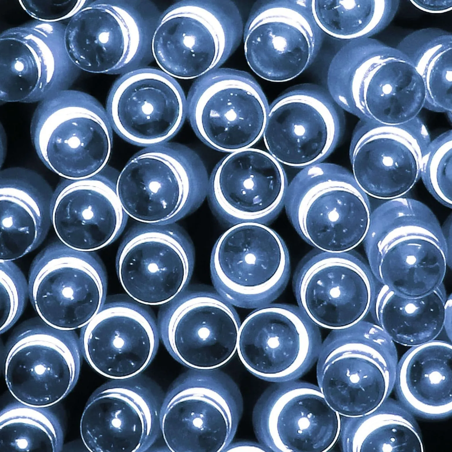 Lampki choinkowe 50 Led na baterie zimny biały programator