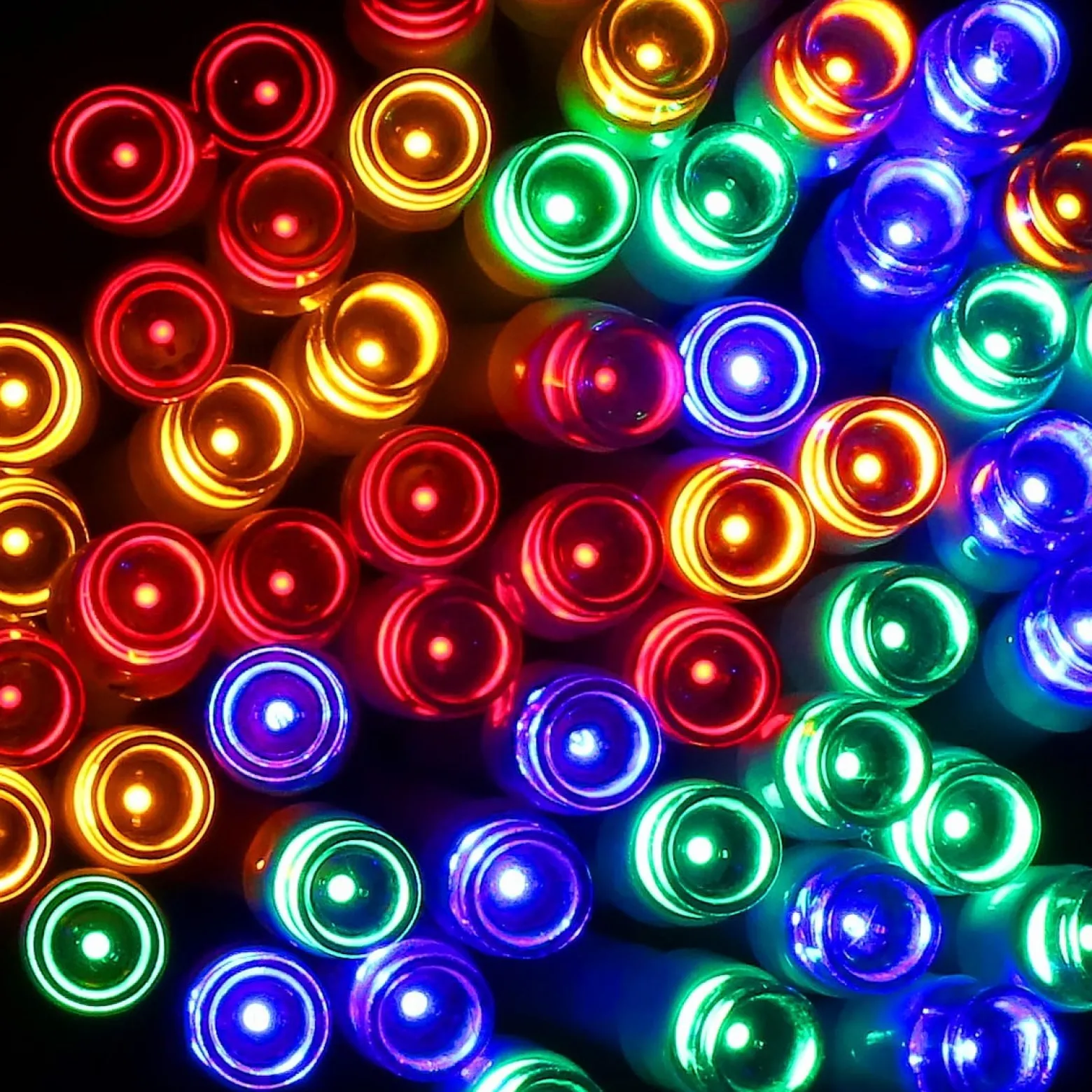 Lampki choinkowe 100 Led na baterie multikolor programator
