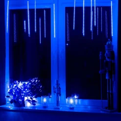 Lampki choinkowe 480 Led sople, meteory zew. niebieskie