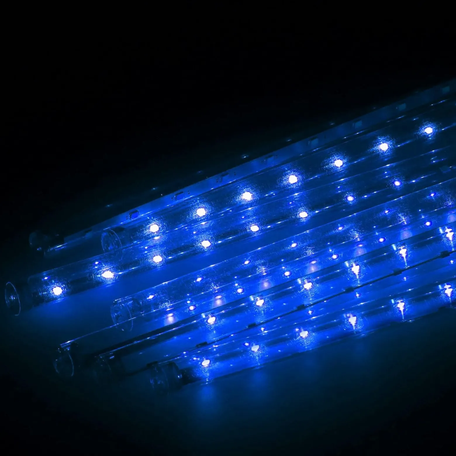 Lampki choinkowe 480 Led sople, meteory zew. niebieskie