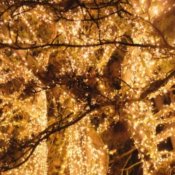 Lampki choinkowe 27,5 m biały ciepły + flash 500 LED IP44