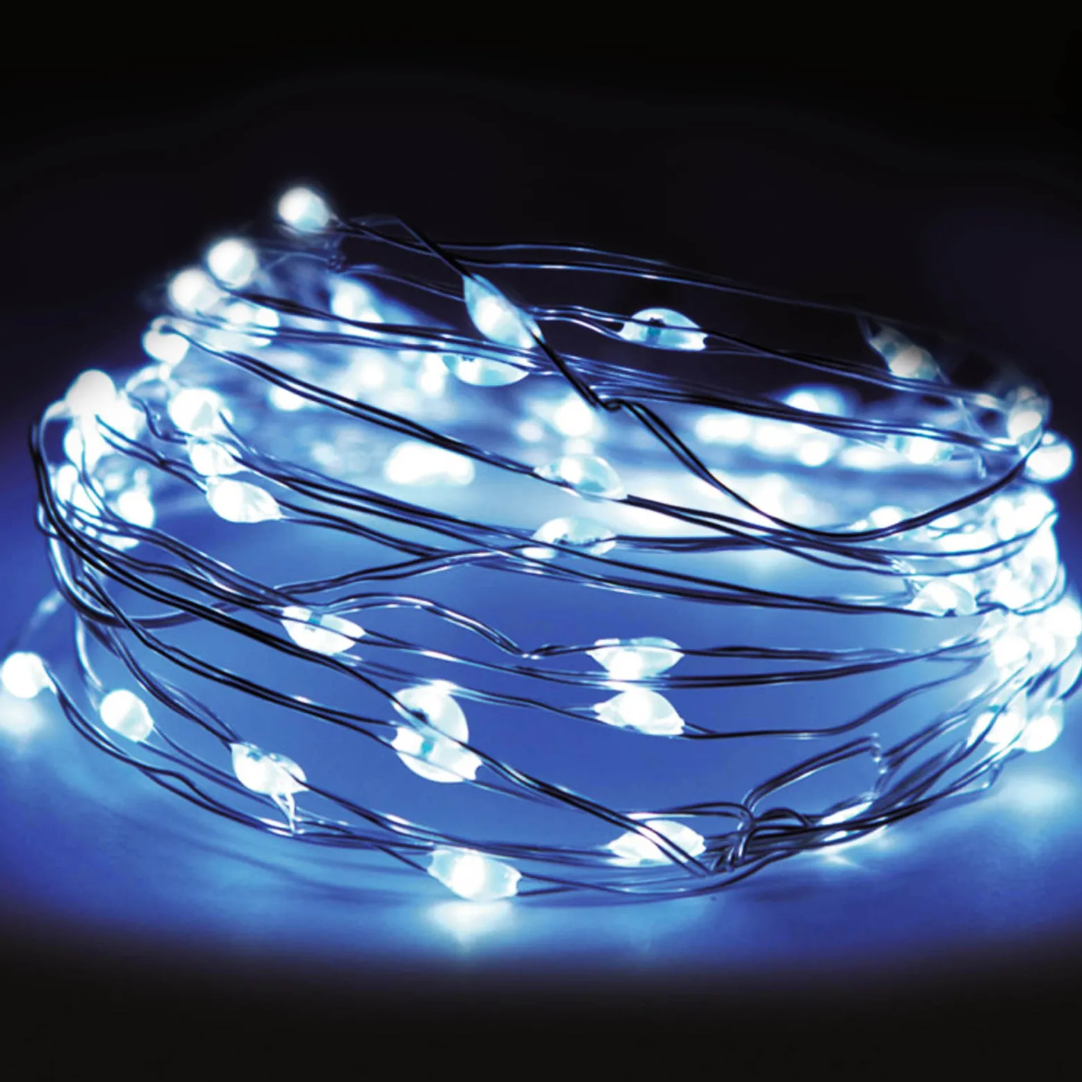Lampki Girlanda 20 Led Zimna Biel Na Baterie