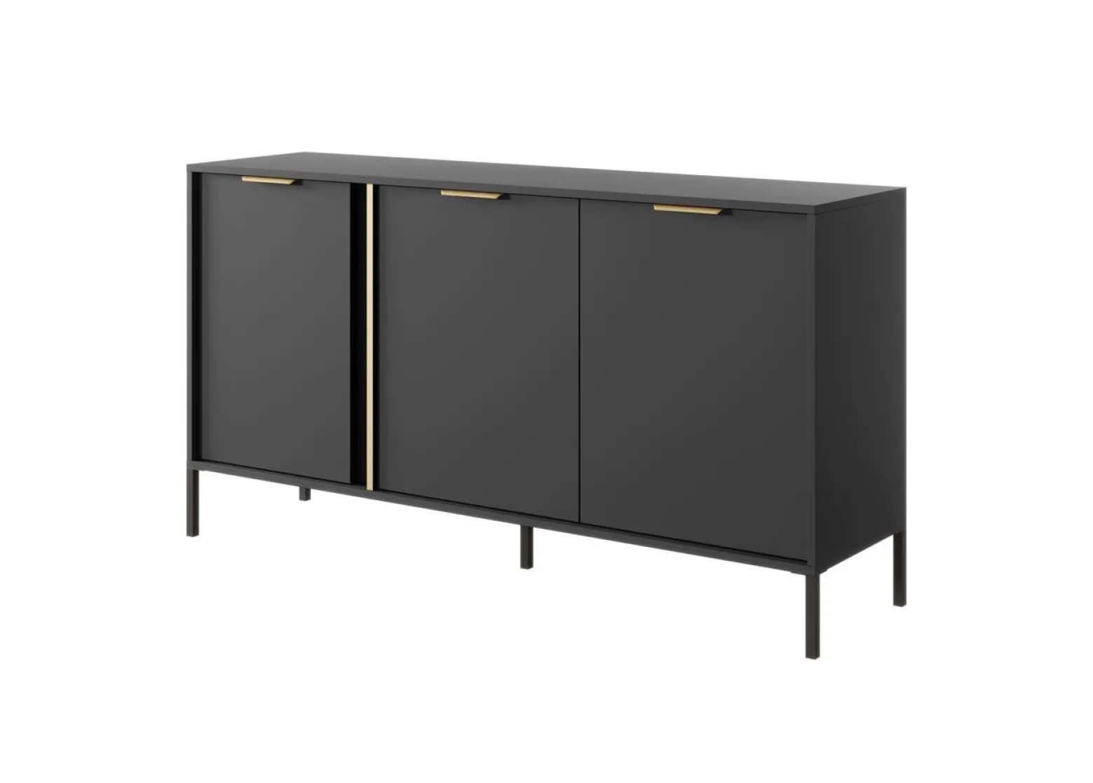 LARS - KOMODA Szeroka 3D 153 antracyt