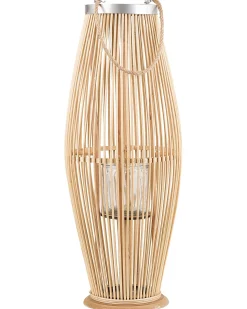 Latarnia TAHITI Drewno bambusowe 72 cm Naturalny