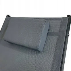 Leżak aluminiowy ogrodowy nowoczesny fotel leżanka zero gravity Swing szary