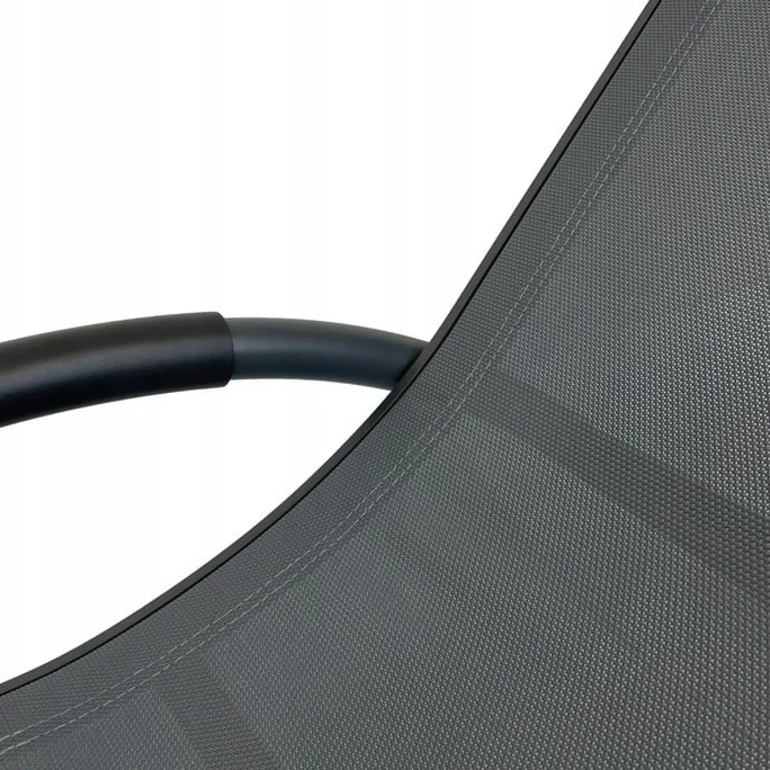 Leżak aluminiowy ogrodowy nowoczesny fotel leżanka zero gravity Swing szary