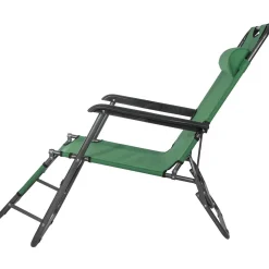 Leżak ogrodowy grawitacyjny zielony zestaw 2 szt