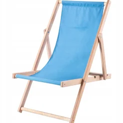 Leżak Drewniany Składany Plażowy Fotel Ogrodowy