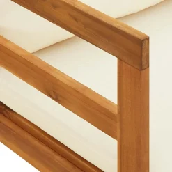 Leżak Ogrodowy Drewniany z Poduszką Leżanka Na Taras Balkon Ogród