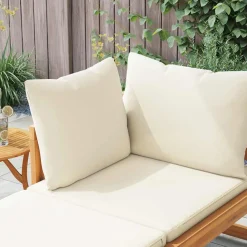Leżak Ogrodowy Drewniany z Poduszką Leżanka Na Taras Balkon Ogród