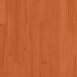 Leżanka z daszkiem woskowy brąz 80x200 cm drewno sosnowe