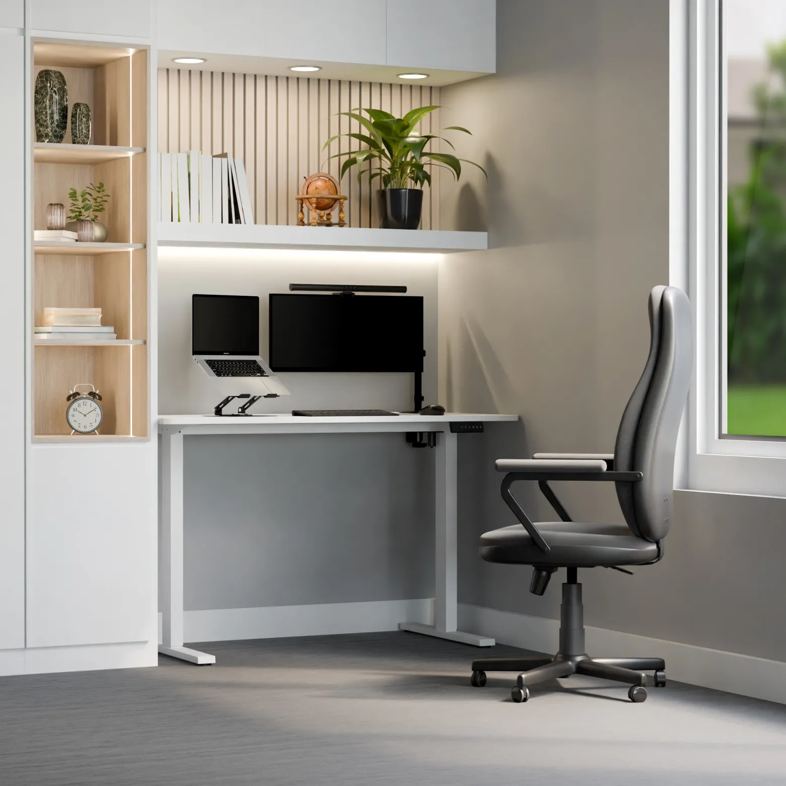 LEVANO SYSTEM Biurko Control+ 120 Biały
