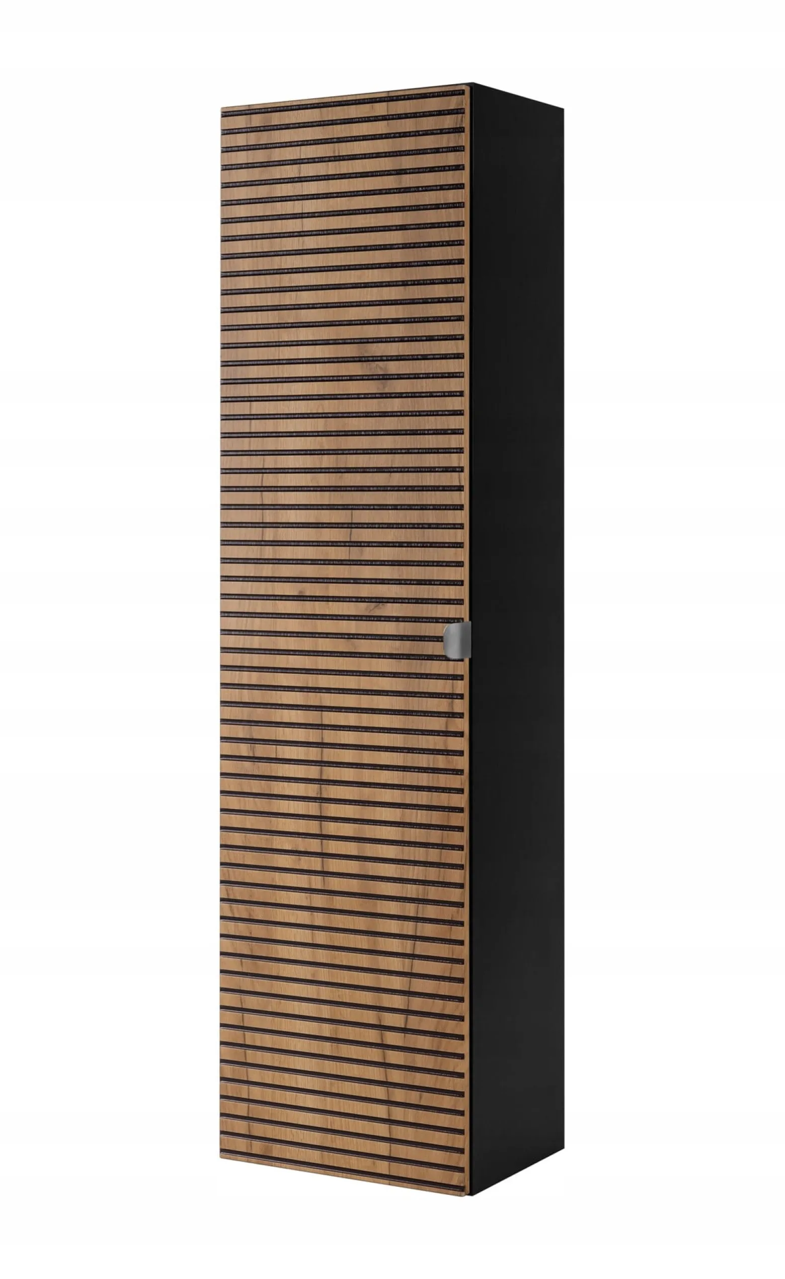 LOFT Słupek łazienkowy 136 czarny/dąb craft złoty
