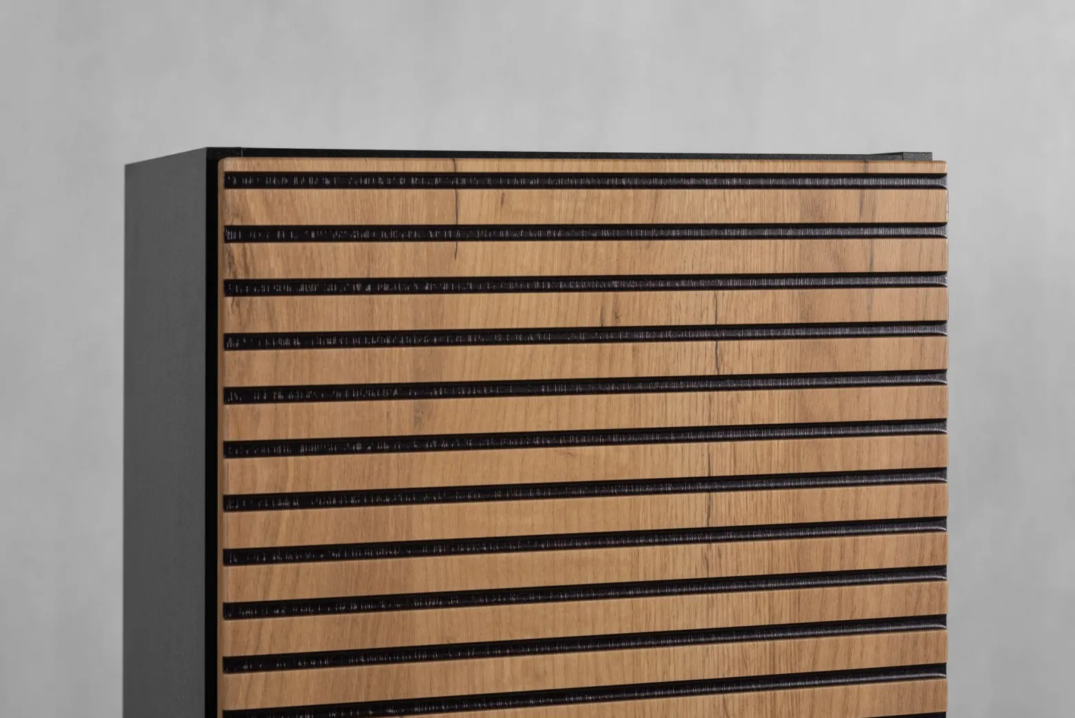 LOFT Słupek łazienkowy 136 czarny/dąb craft złoty
