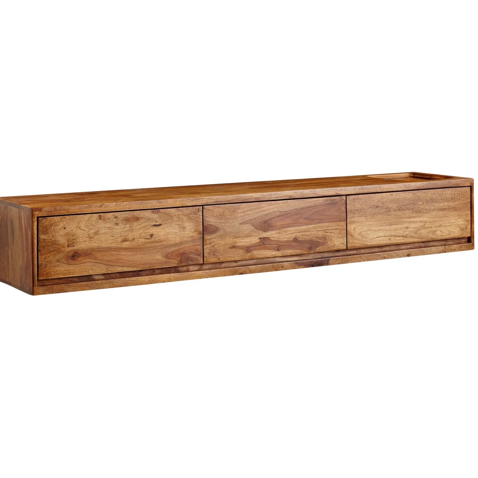 Lowboard Wiszące Sheesham Drewno 160 cm Stolik RTV Nowoczesna Szafka