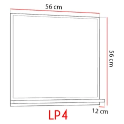Lustro łazienkowe LUPIO LP4 biały