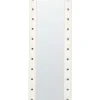 Lustro podłogowe ekoskóra 50 x 150 cm białe
