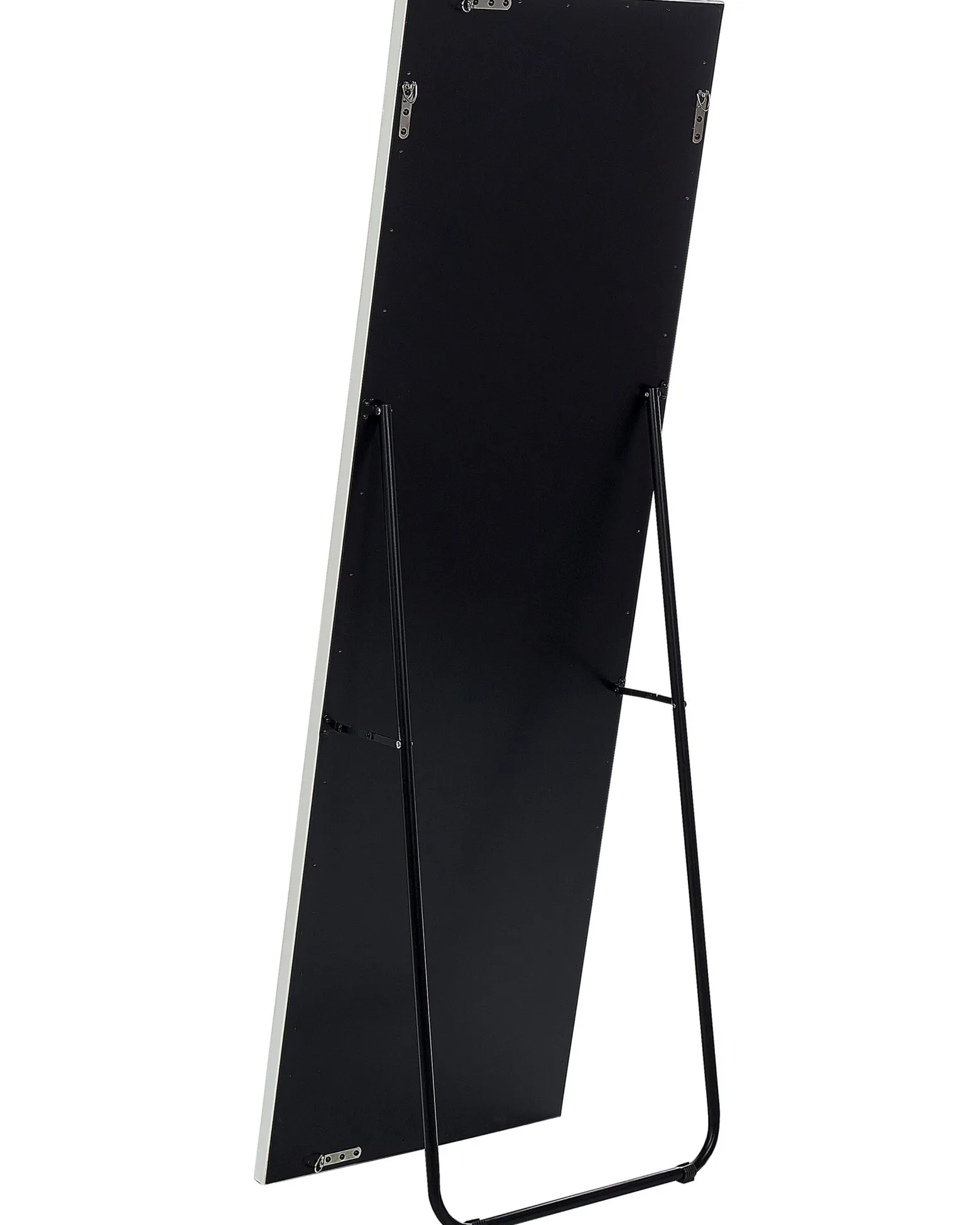 Lustro podłogowe ekoskóra 50 x 150 cm białe