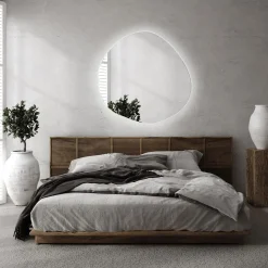 Lustro Łazienkowe LED | 47,9 cm x 48,3 cm | Naturalne światło | Wallfluent