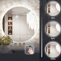 Lustro ścienne LED 60cm HZJ060