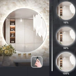 Lustro ścienne LED 60cm HZJ060