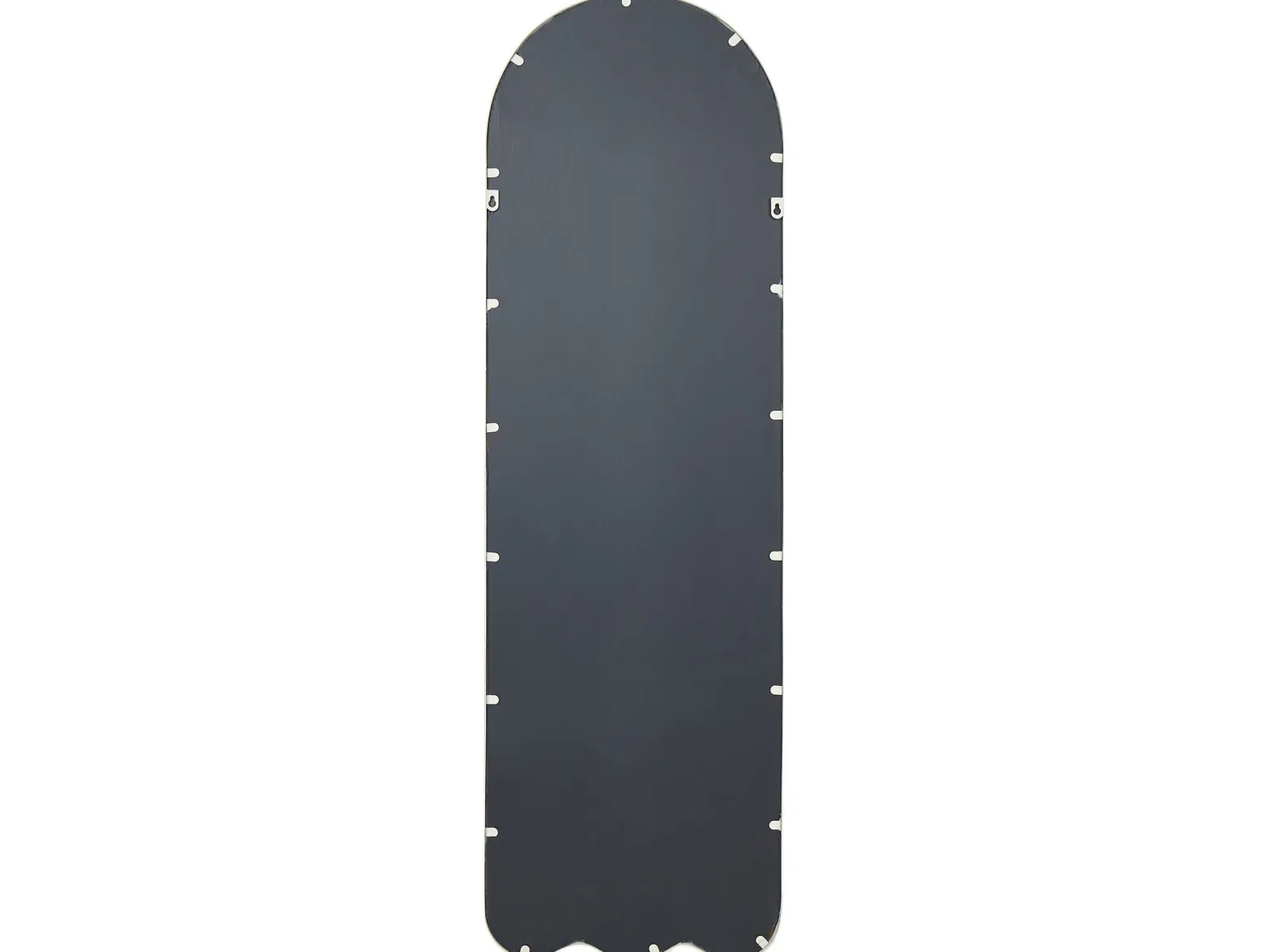 Lustro ścienne metalowe 45x145 cm białe