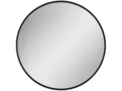 Lustro ścienne Nico Black 60 cm okrągłe czarne